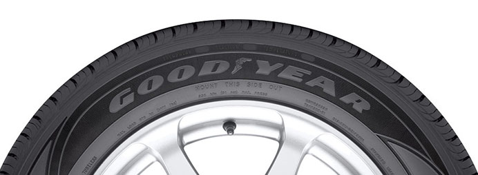 goodyear black sidewall tire